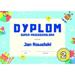 Dyplom super Przedszkolaka